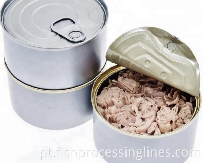 Linha de conserva de peixe completa automática linha de atum enlatada com máquina de embalagem de atum